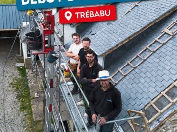 Direction Trébabu pour un nouveau chantier 👷‍♂️

Pendant environ un mois, Fred, Thibault, Kevin et Timothé vont reprendre entièrement cette toiture en...