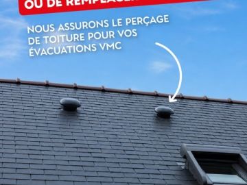Un petit trou… mais pas n’importe comment ! 😅

Nous assurons le perçage de toiture pour vos évacuations de VMC, sur tous types de couvertures : ardoise,...