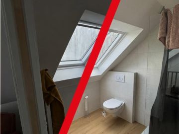Avant → Après

Ici, la lumière devient un vrai élément de déco ☀️

Grâce à cette verrière double Velux, la salle de bain profite d’un apport lumineux...